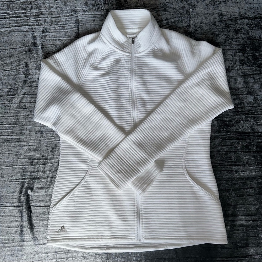 White Adidas Golf Jacket